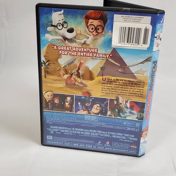 Mr. Peabody & Sherman DVD – DreamWorks Animated Comedy Adventure – Family Movie - Picture 3 of 3